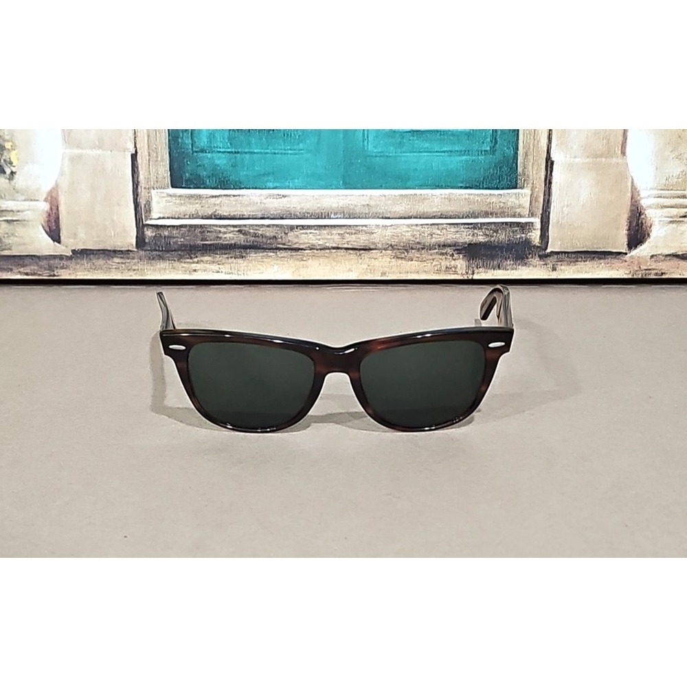 VINTAGE B&L RAY-BAN L1725 XWAS G15 UV CRYSTAL SHINY TORT WAYFARER II SUNGLASSES